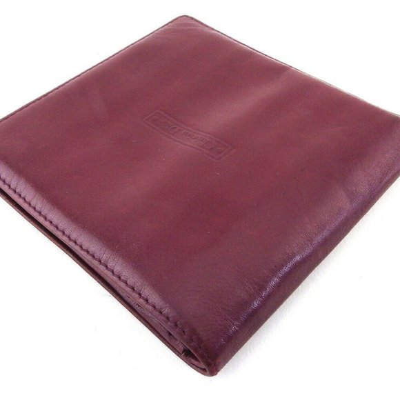 DIOR Two-folded wallet logo Bordeaux leather AUTH USED T20195 - Picture 3 of 8